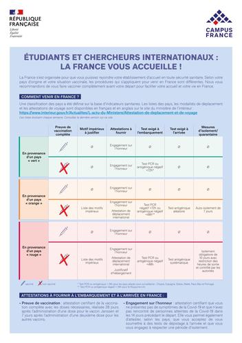 La France vous accueille !