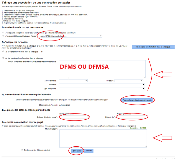 dfms dfmsa formulaire