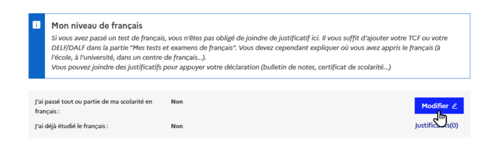 EEF niveau de français